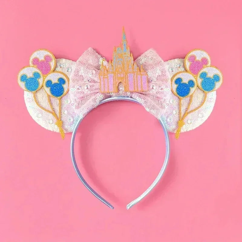 Disney Pink Daisy Duck Bow Fasce per capelli Paillettes viola Fascia orecchie di - 13 - immagine 14