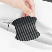 Adesivi Protezione Maniglie Auto 4 Pezzi – Pellicola Antigraffio in PVC Effetto Fibra di Carbonio, Copertura Portiera Universale - Campeda
