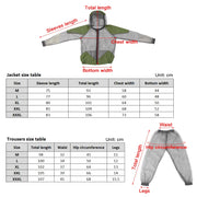 Outdoor Mosquito Repellent Suit Bug Jacket Mesh abiti con cappuccio pesca giacca da - immagine 6
