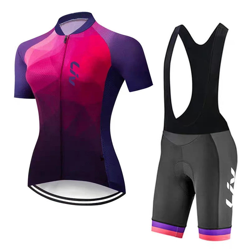 Maglia da ciclismo LIV donna pantaloncini estivi