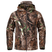 Giacca da caccia mimetica silenziosa uomo Soft Shell Escursionismo all'aperto Pesca - Tree Camo US S - immagine 6