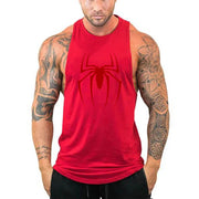 Canottiere da corsa stampate con ragno rosso T-shirt senza maniche traspirante in - immagine 6