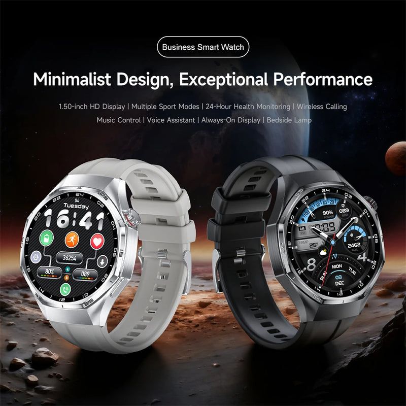 Nuovi Smart Watches6 Max GPS AMOLED Monitoraggio della frequenza cardiaca di fascia alta Chiamata Bluetooth Smartwatch sportivo da uomo impermeabile per Android IOS