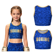 Top corto da boxe per bambine senza maniche girocollo - immagine 5