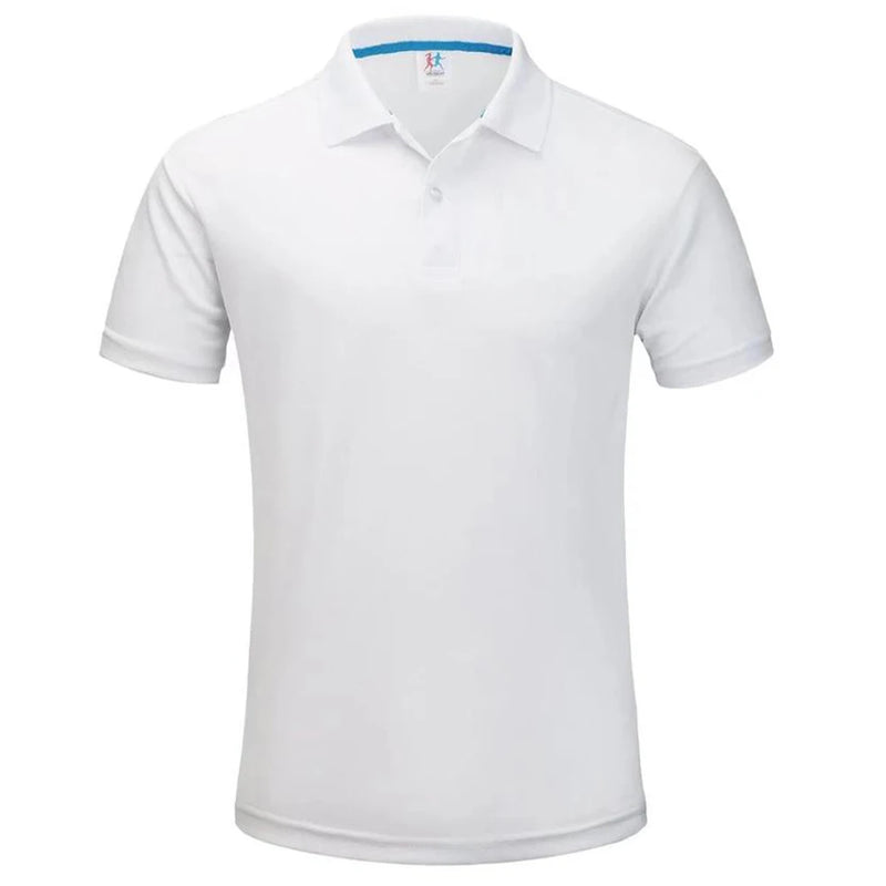 Polo da Golf traspirante ad asciugatura rapida T-Shirt uomo estiva a maniche corte - immagine 8