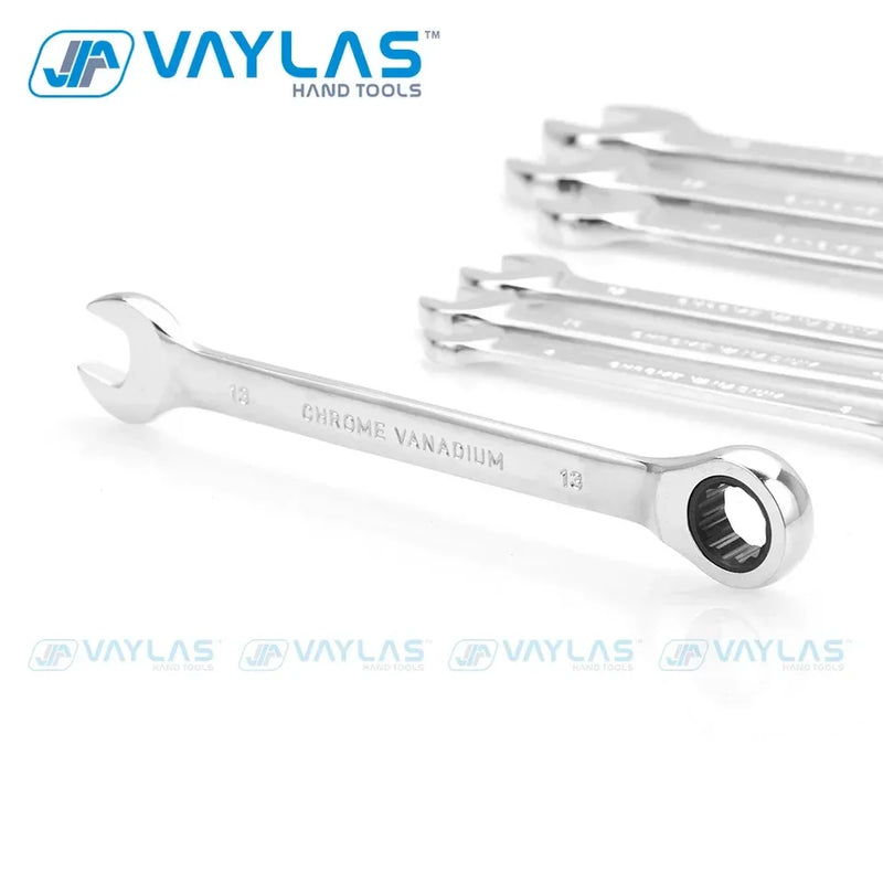 6-32mm Chiave a cricchetto Chiave a testa fissa Lucidatura a specchio 72T Cricchetto Coppia elevata Multitool Chiavi a cricchetto Riparazione automatica Utensili manuali