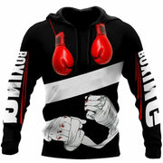 Felpa con cappuccio fitness da boxe Abbigliamento allenamento uomo pullover stampata - Hoodie-PWK13563 S - immagine 31