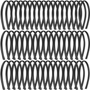 50 pezzi Fasce per capelli in raso di plastica 1 cm Donna Fascia