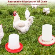 Mini mangiatoia e abbeveratoio per pollame distributore automatico di cibo acqua - immagine 4