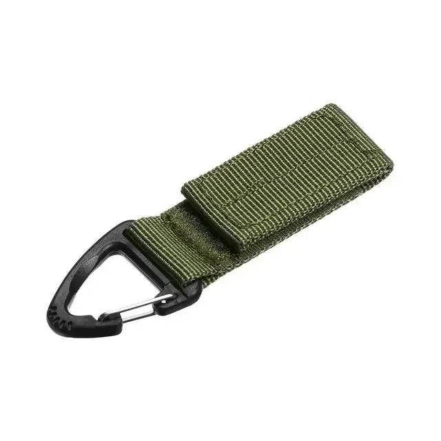 Clip Tattica MOLLE Porta Chiavi – Moschettone Nylon per Cintura e Zaino (1/2/3 Pezzi) Accessorio Outdoor EDC - Campeda