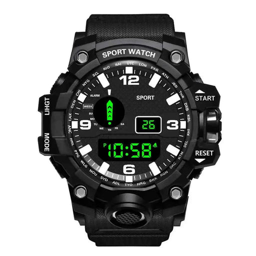 YIKAZE Orologio sportivo da uomo Orologi digitali a LED Orologio militare multifunzione Quadrante grande Orologio elettronico fitness impermeabile per uomo - Campeda