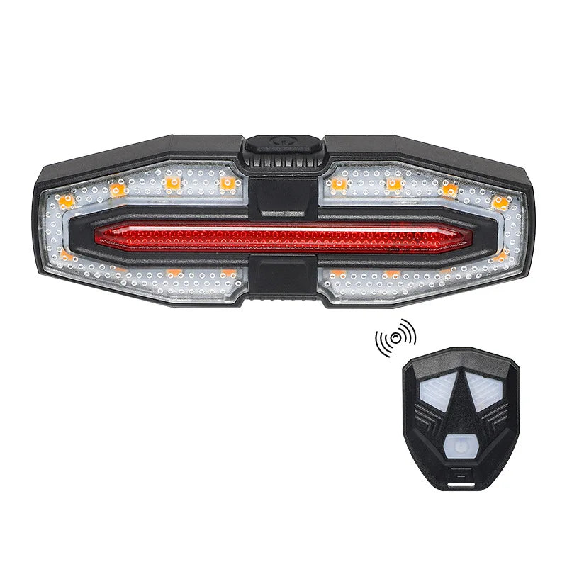 Indicatori di direzione Luci posteriori per bici Telecomando senza fili Indicatore - BASIC BLACK - immagine 2