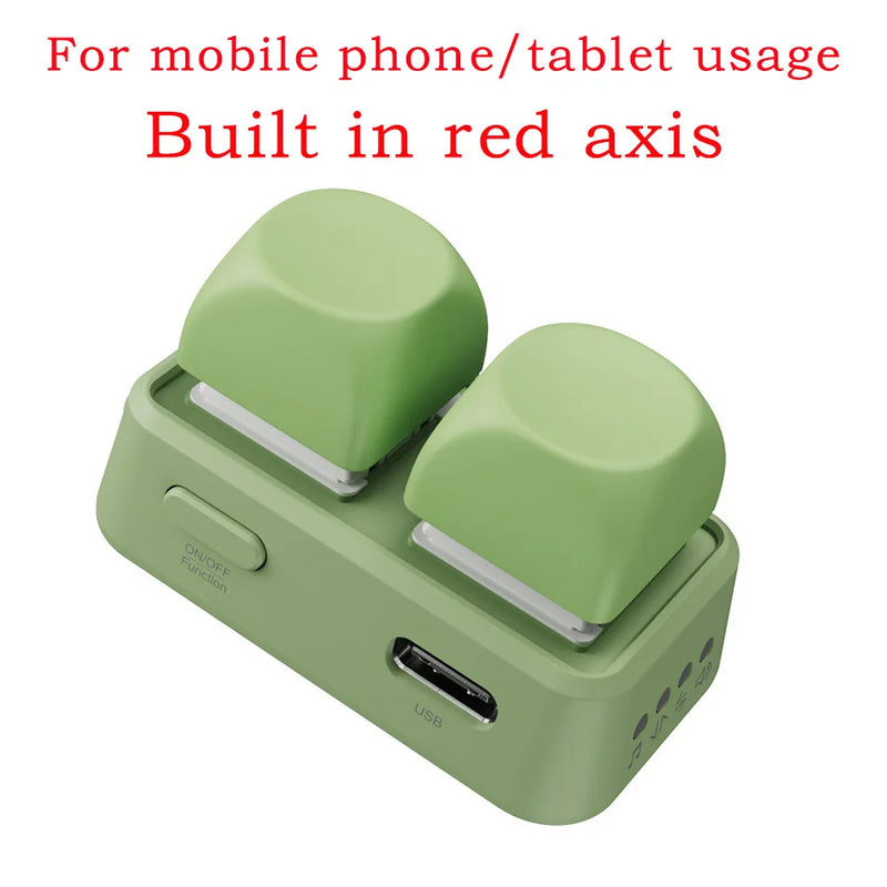 2025 Tastiera Doppio Pulsante E-book Page Turner Per Tablet Telefono Mobile Blue Tooth Telecomando Scorri Visi brevi per Android/IOS