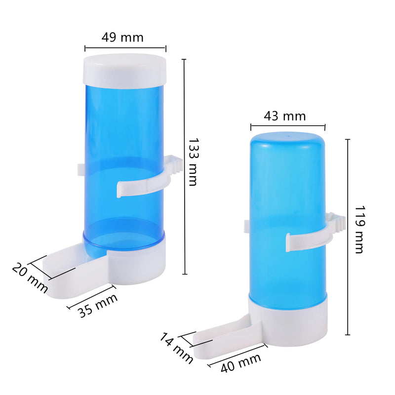 Plastica Pet Bird Hanging alimentatore automatico per fontanella gabbia - immagine 2