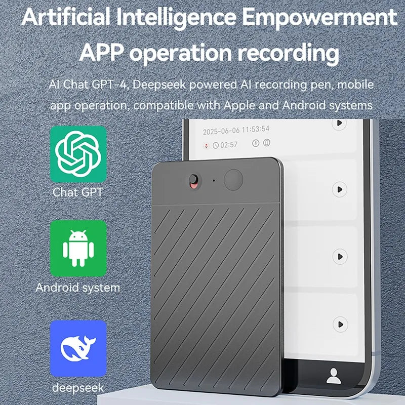 Registratore vocale AI Trascrittura e sommarizzazione con audio ChatGPT Dispositivo - immagine 3