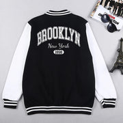 Brooklyn York 1898 City Letter Uomo Giacche Stile Preppy Uniformi da baseball Casual - immagine 4