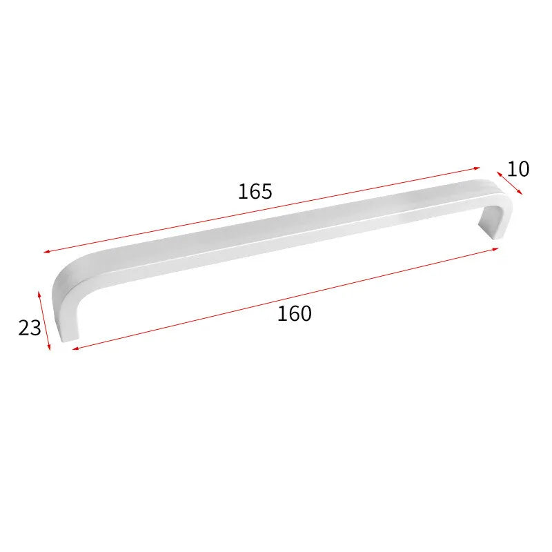 Set di 12 Maniglie Moderne per Armadio 64mm/96mm/128mm/160mm/192mm in Alluminio Solido - immagine 15