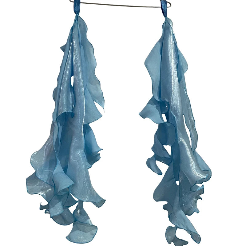 1 paio di nastri da polso eleganti e fluidi 75 cm per danza - immagine 15