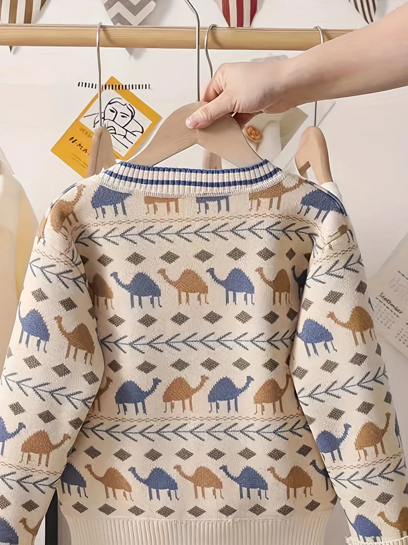 Giacca cardigan da ragazzo Abbigliamento primaverile e autunnale Maglione per bambini - immagine 2