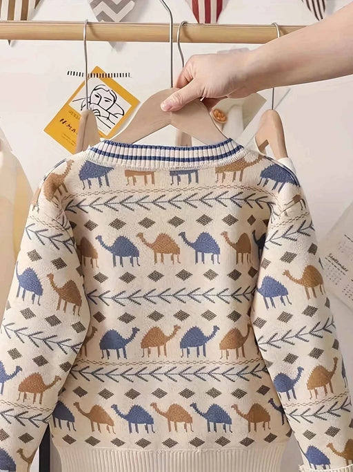 Giacca cardigan da ragazzo Abbigliamento primaverile e autunnale Maglione per bambini