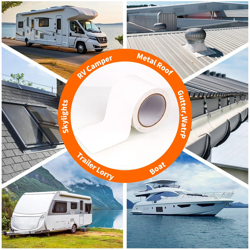 Nastro sigillante per camper impermeabile bianco - immagine 2