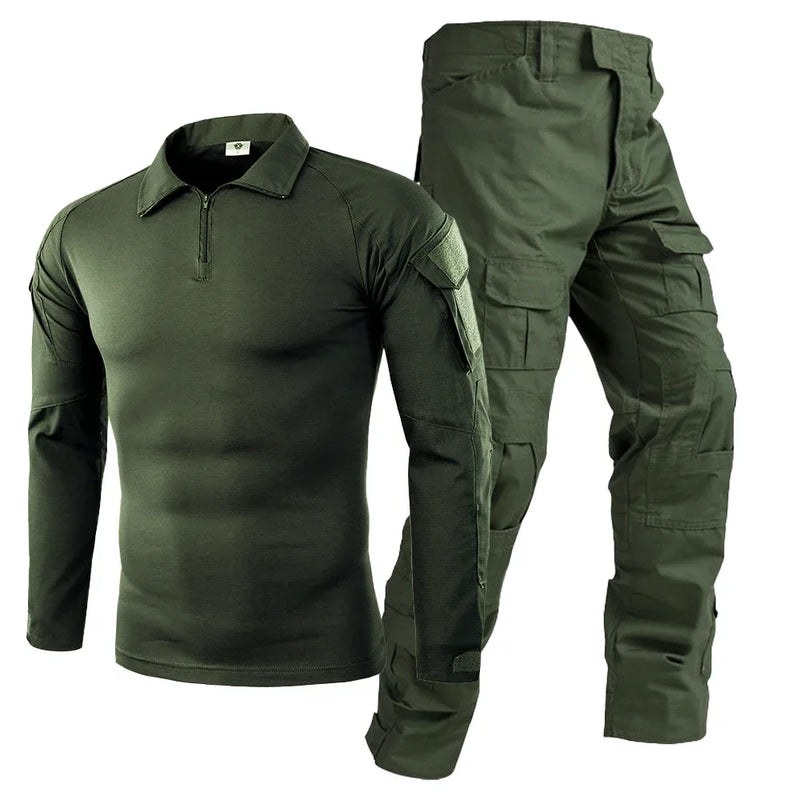 Kit tattici Tute mimetiche da esterno per uomo Uniforme combattimento Pantaloni - immagine 14
