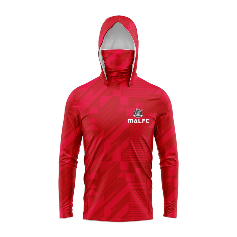 MALFC Camicia da pesca con cappuccio uomo maglietta a maniche lunghe protezione UV - S XTW61 - immagine 7