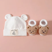 Set 2 Pezzi Cappello con Orecchie da Orso e Calzini in Maglia per - 6 - immagine 7
