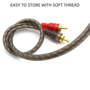 Cavo segnale audio Ofc 2 Maschio a 2 maschio cavo audio RCA amplificatore connettore RCA 0,5 m/1,2 m/2 m/3 m/5 m Cavo RCA per auto