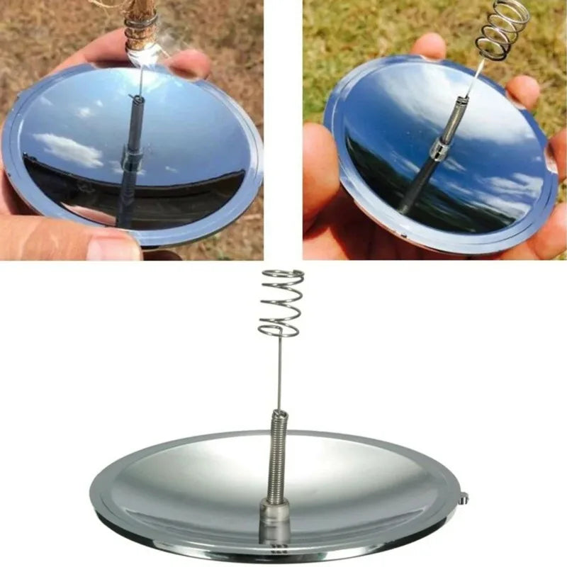 Accendino Solare Survival Waterproof – Fire Starter Outdoor Senza Gas Antivento per Campeggio e Emergenza - Campeda