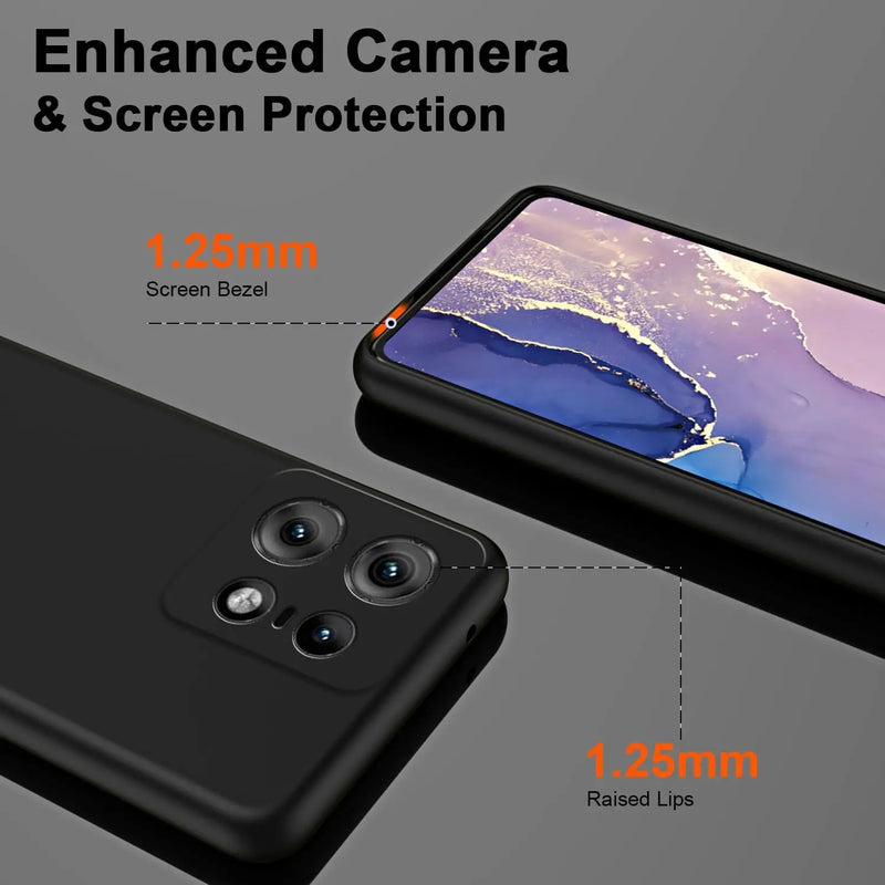 Custodia flessibile in silicone liquido TPU per Motorola Edge 50 Neo Pro Moto Edge 60 Stylus Fusion Ultra Cover protettiva Fundas Coque