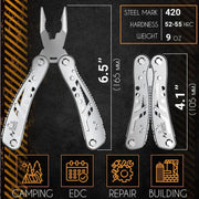 Pinza diagonale universale multifunzionale 24 in 1 Tagliafili hardware Elettricista professionale Antiscivolo Strumenti di riparazione durevoli - Campeda