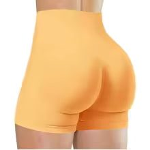 Pantaloncini da yoga estivi a vita alta per donna Pantaloni da fitness da corsa alla moda e sexy Leggings da yoga tinta unita Collant elastici