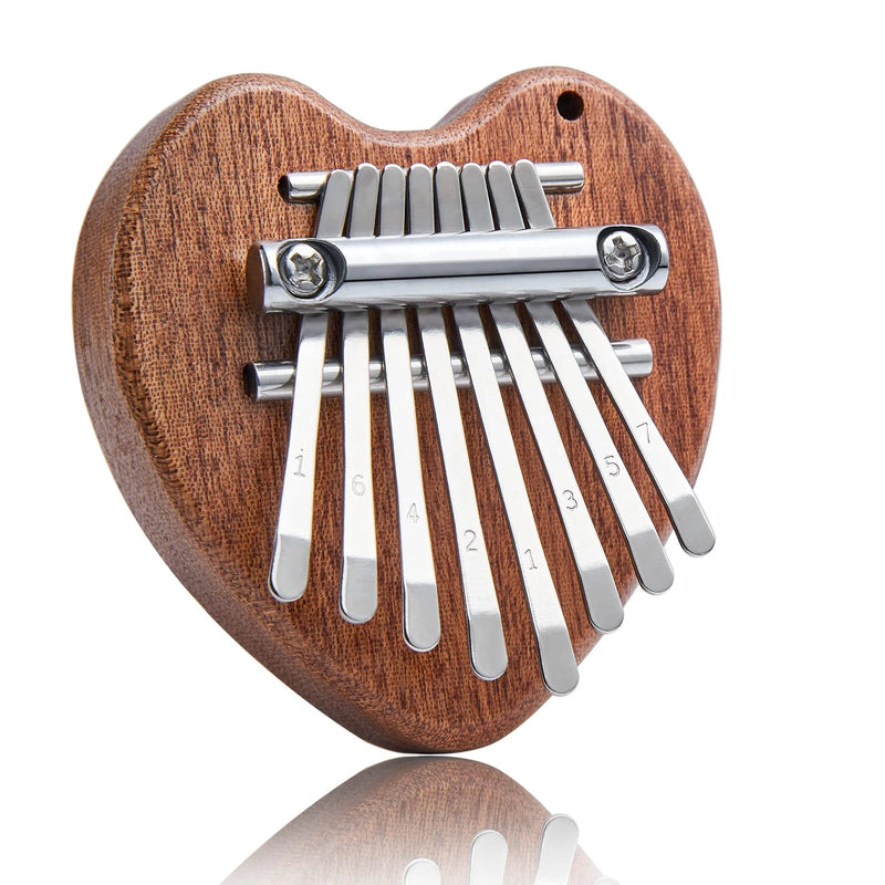 Mini Kalimba Miwayer – 8 Tasti in Legno Massello Il pianoforte da pollice compatto, perfetto per iniziare a suonare ovunque