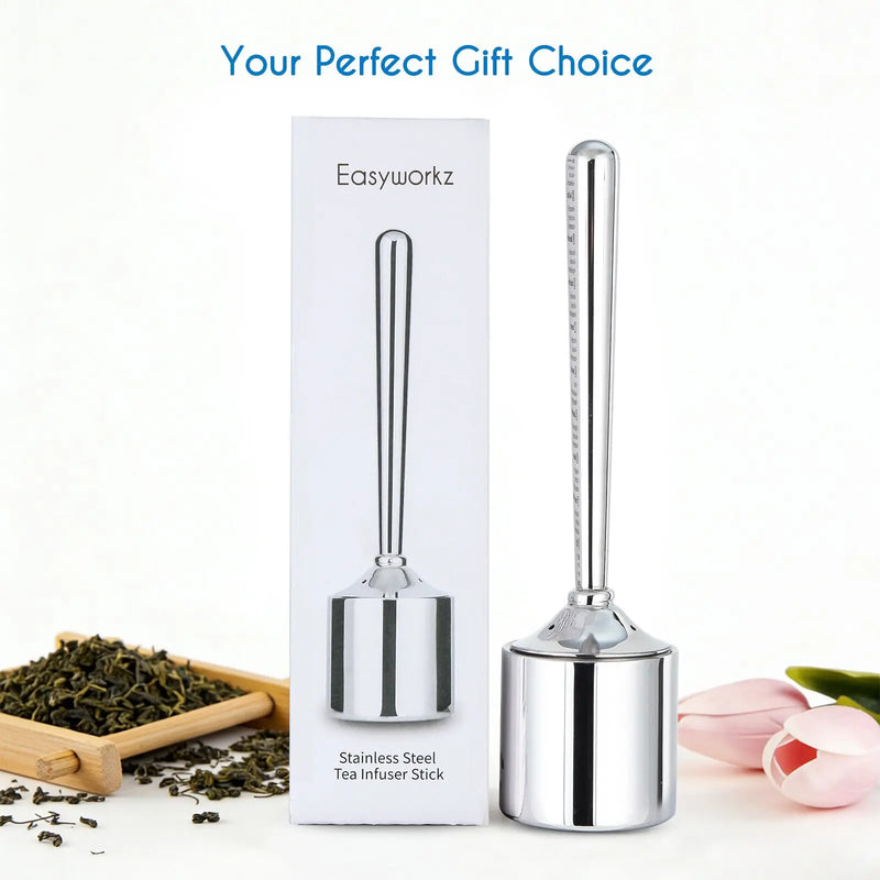 Infusore per Tè in Acciaio Inox Easyworkz con Manico Cavo Resistente al Calore - immagine 5