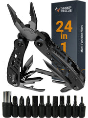 Pinza diagonale universale multifunzionale 24 in 1 Tagliafili hardware Elettricista professionale Antiscivolo Strumenti di riparazione durevoli - Campeda
