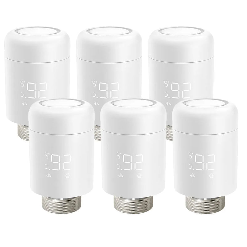 AVATTO Tuya 1-6PCS Wifi TRV Attuatore Del Radiatore Valvola Termostatica Valvola Del Radiatore Regolatore di Temperatura Supporto Alexa Google Casa