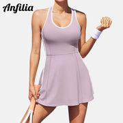 Anfilia Abito da tennis intero donna con scollo a V