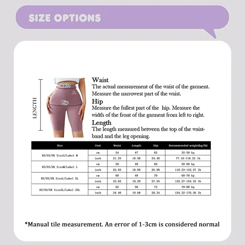 M-XL Pantaloncini sportivi da donna Pantaloncini sportivi da donna Nuovo ciclismo Jogging Fitness Vita alta Push Up Pantaloncini da palestra Leggings Abbigliamento da yoga