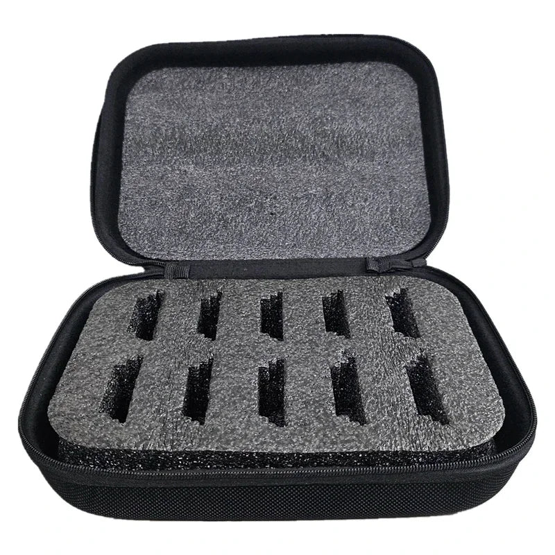 Organizer per custodia con lama per tagliacapelli per toelettatura-custodia rigida da viaggio contiene 10 lame-aggiornamento