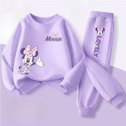Primavera Autunno Stile Set di abbigliamento per bambini Neonate O Collo Felpa - immagine 7