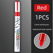 Pennarello Ritocco Auto Antigraffio – Penna Vernice Impermeabile per Carrozzeria e Pneumatici, Riparazione Graffi Nero Bianco Rosso Argento - Campeda