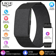 LIGE Braccialetti intelligenti senza schermo con frequenza cardiaca Sonno AI Monitor - Double strap - immagine 2