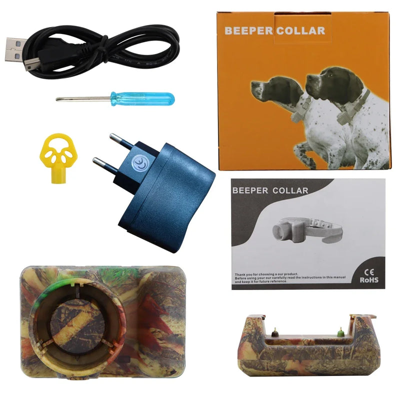 Collare di addestramento per cani ricaricabile Collari beeper da caccia elettrici e - immagine 2