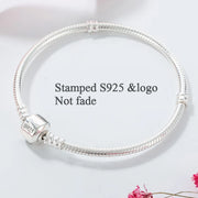 Bracciali in Argento Sterling 925 con Chiusura a Cuore e Catena Serpente - immagine 4