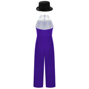 Costume da ballo jazz per bambina senza maniche con nappe e paillettes - immagine 5