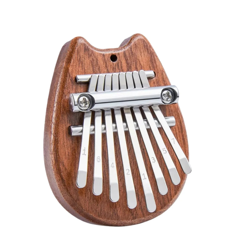 Mini Kalimba Miwayer – 8 Tasti in Legno Massello Il pianoforte da pollice compatto, perfetto per iniziare a suonare ovunque