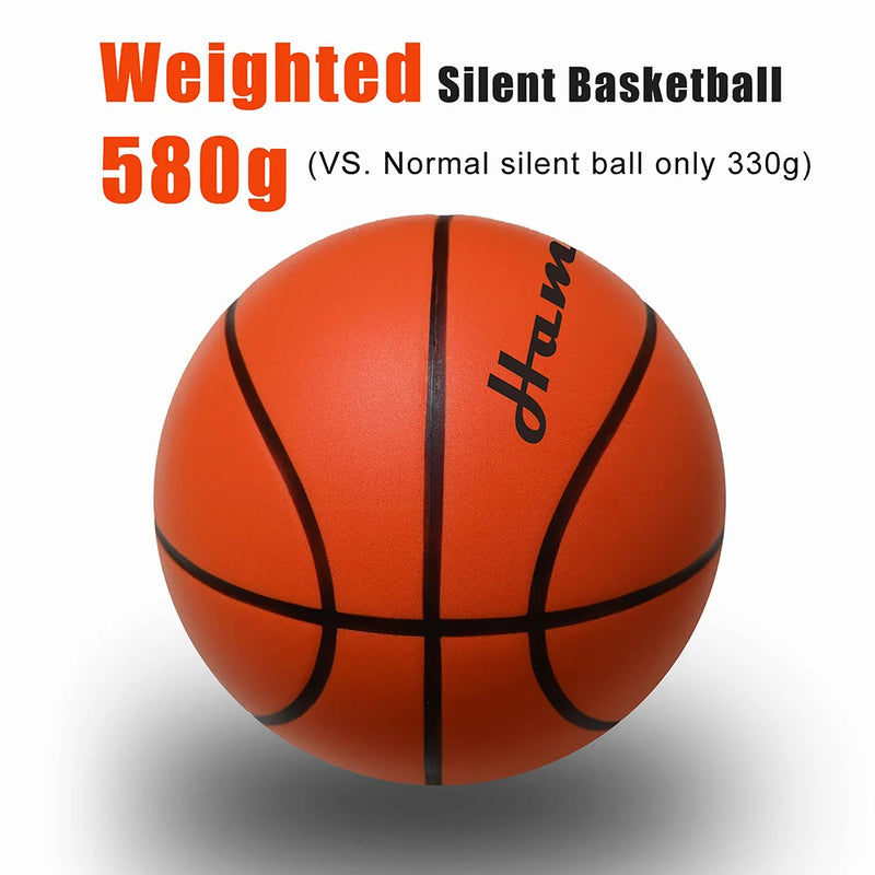 Pallone da Basket Silenzioso Size 7 – Anti-Rumore Indoor in PU Foam (Airless)