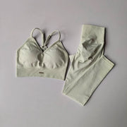 Completo sportivo da donna a vita alta Peach antiurto - immagine 8