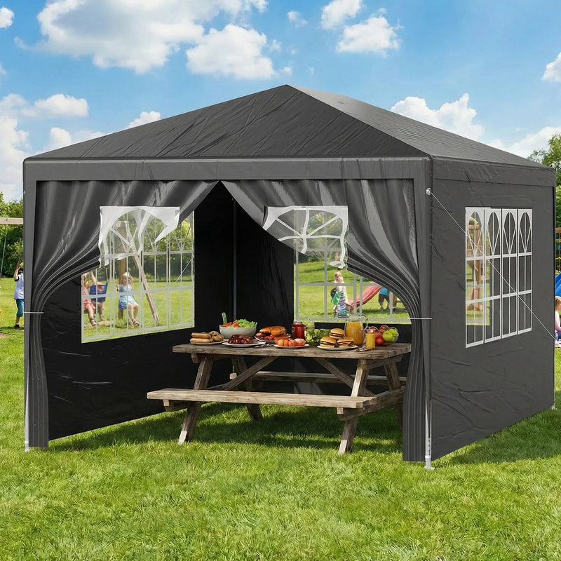 Gazebo LOEFME 3x4m per Esterni Ideale Giardino Fai-da-te - immagine 5